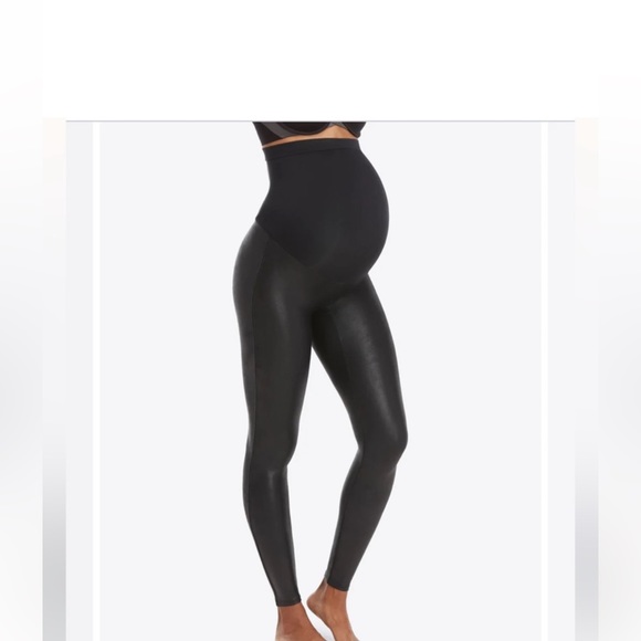 SPANX faux leather maternity legging size S - Picture 1 of 14